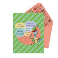 The Pigeon Festive Feathers and Peaceful Plumage! Greeting Card